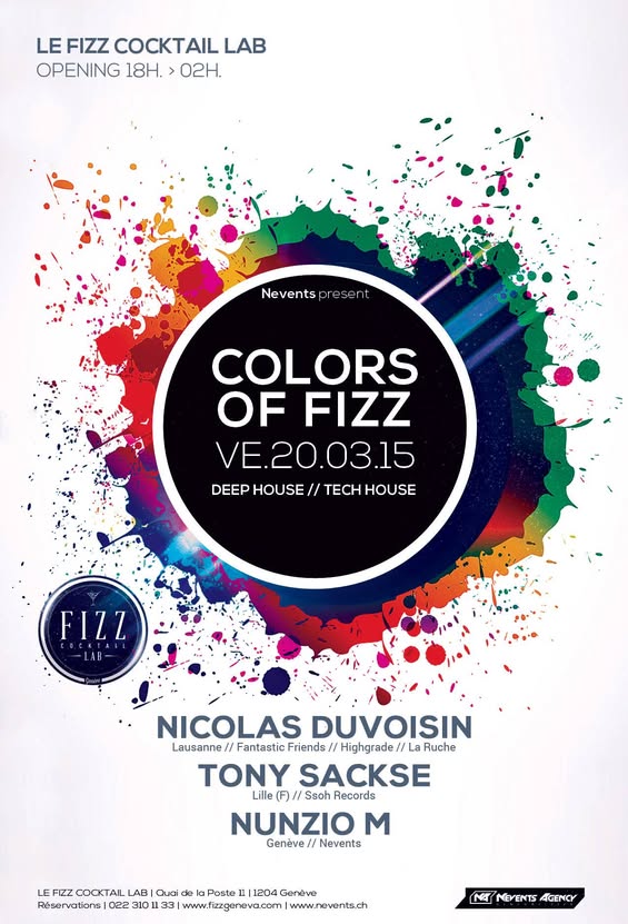 Flyer Colors of Fizz du 20 mars 2015
