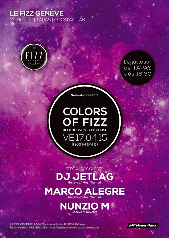 Flyer Colors of Fizz du 17 avril 2015