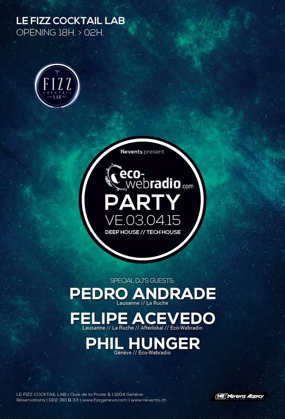 Flyer Eco-Webradio Party du 3 avril 2015