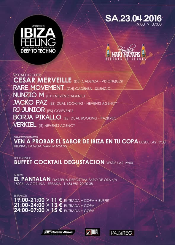 Détails Ibiza Feeling à A Coruña le 23 avril 2016