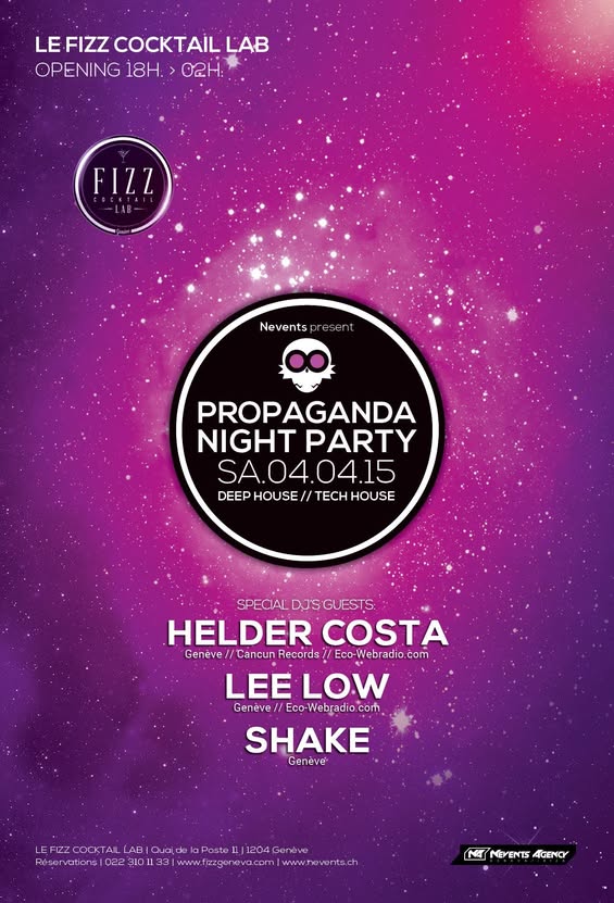 Flyer Propaganda Night Party du 4 avril 2015
