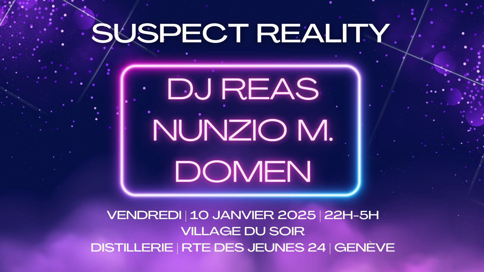 Affiche Suspect Reality du 10 janvier 2025